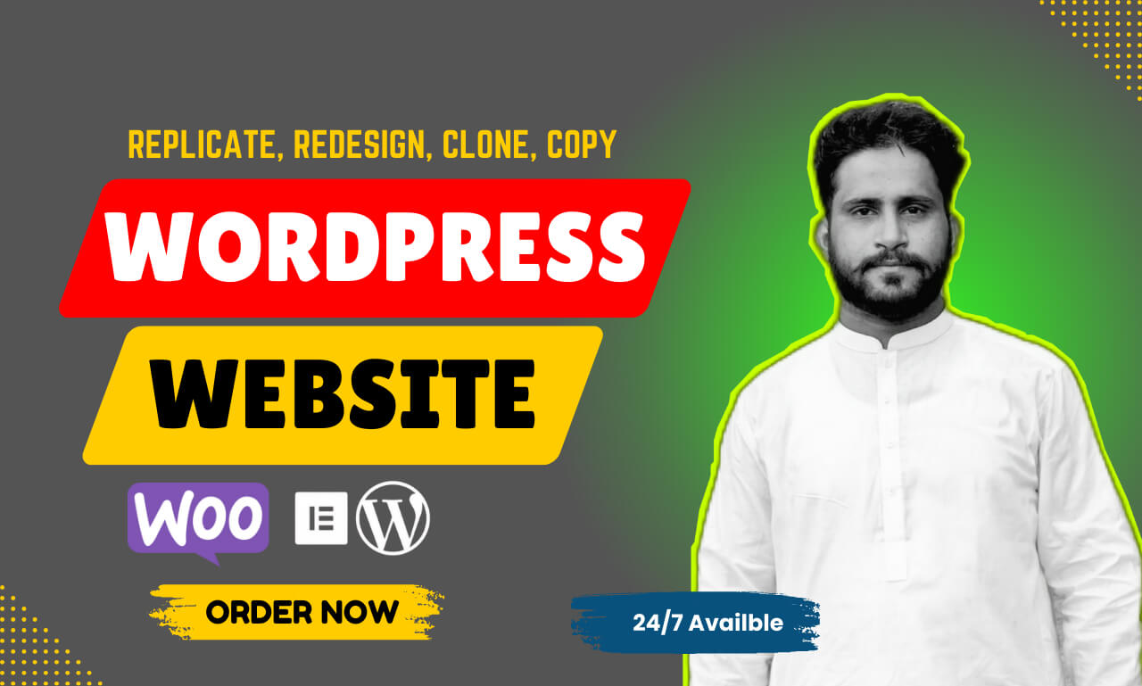 I Will Redesign, Clone, or Replicate Any WordPress Website