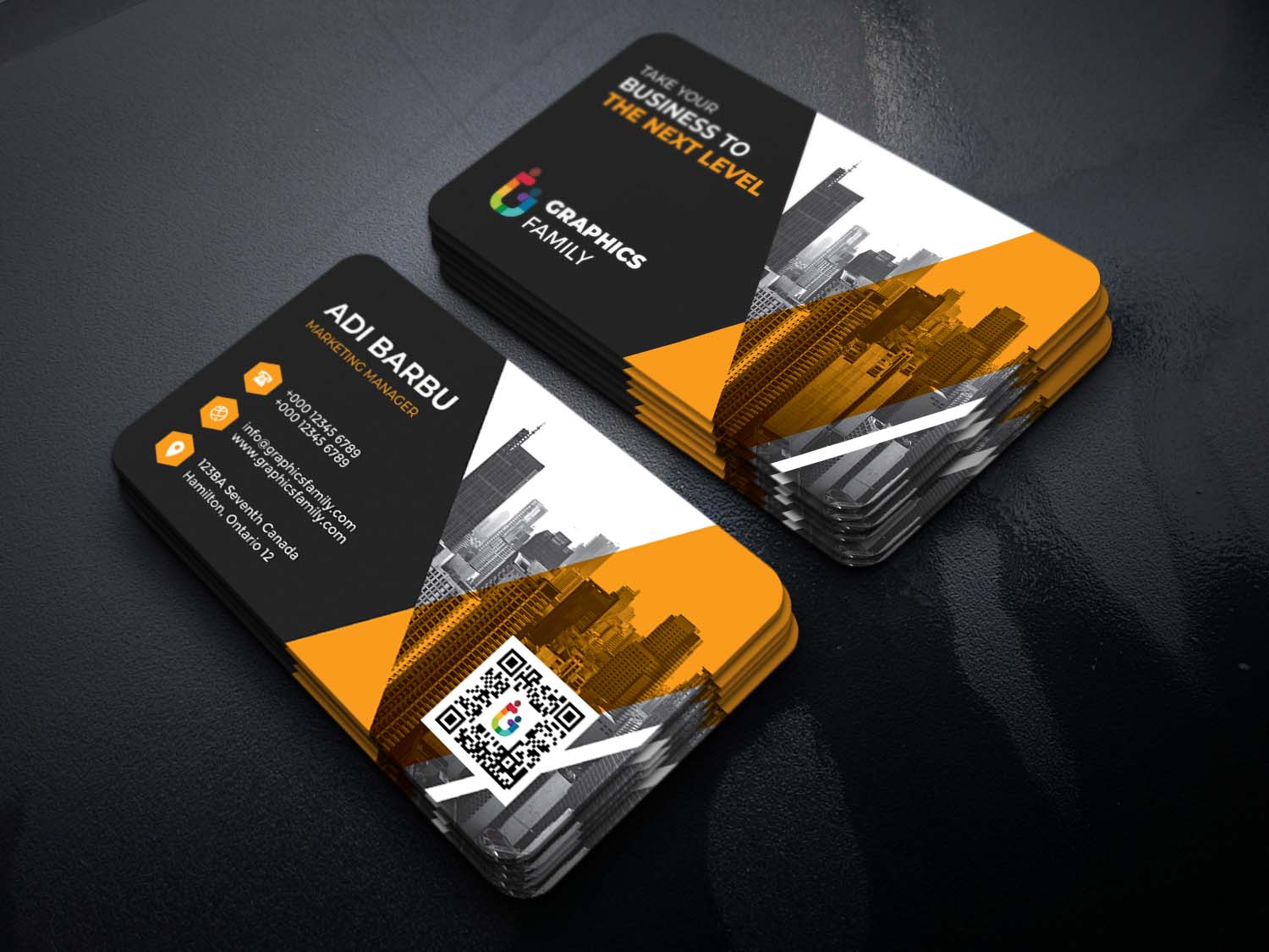 I will design double side business card