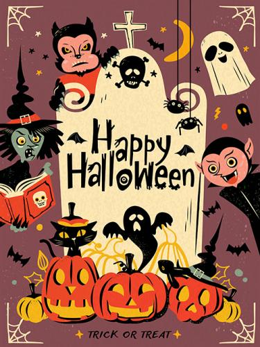 Happy Halloween illustration