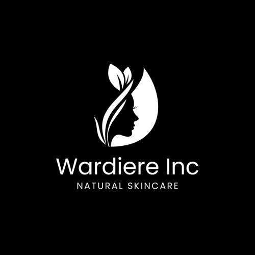 Black and White Illustrative Woman Skincare Logo Design - 1